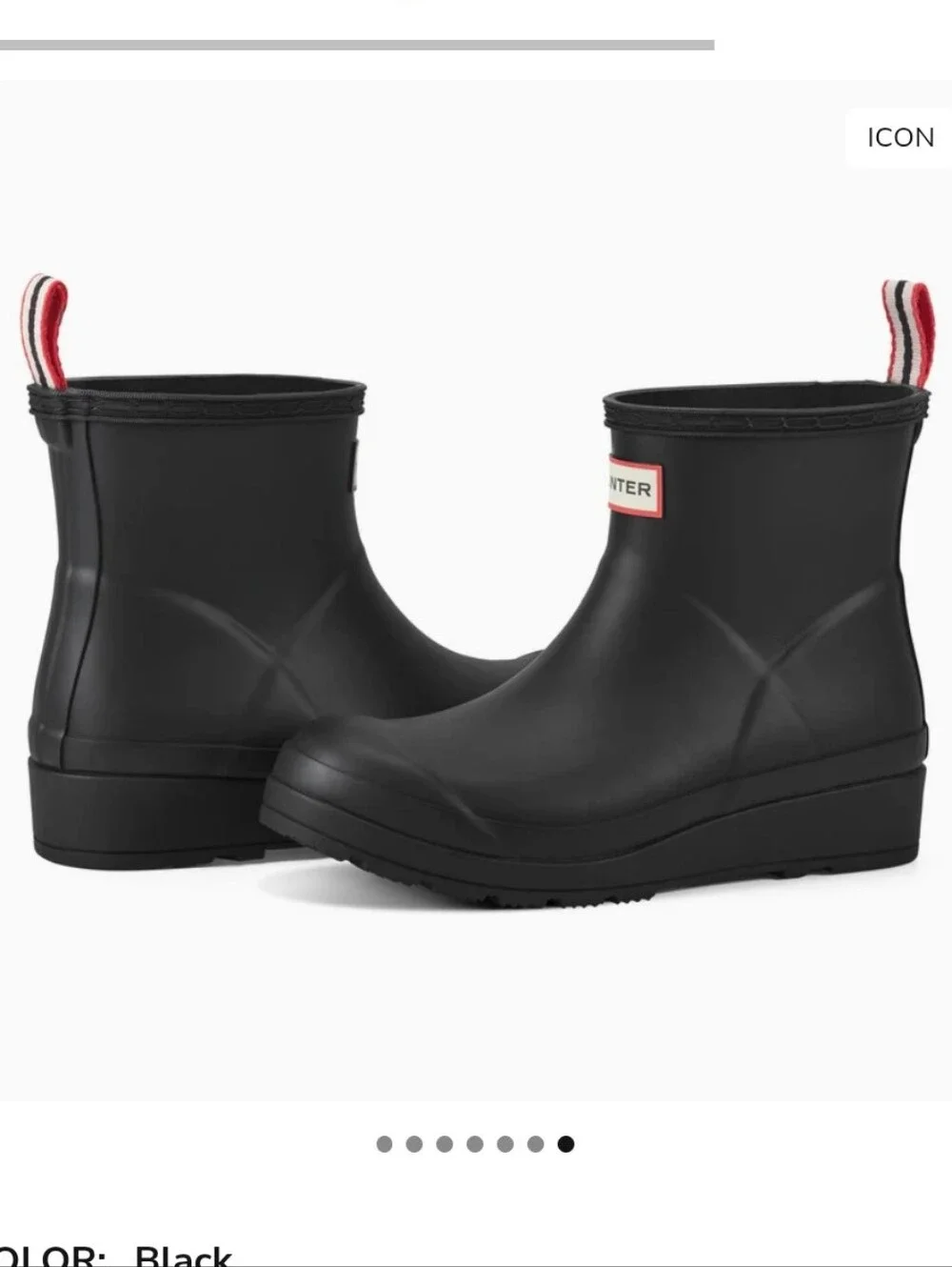 NEW Hunter Women's Play Waterproof Short Rain Boot Size 9 With Box
